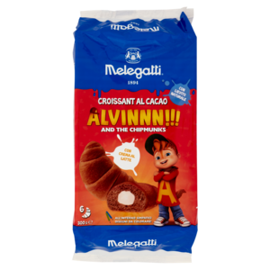 Melegatti 1894 Croissant Al Cacao Con Crema Al Latte Alvinnn!!! And The Chipmunks 6 x 50 g