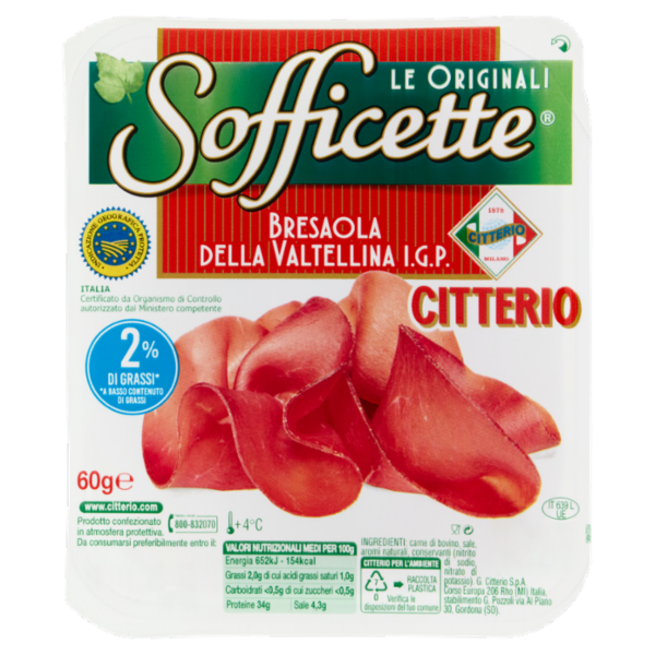 Citterio Sofficette Bresaola della Valtellina I.G.P. 60 g