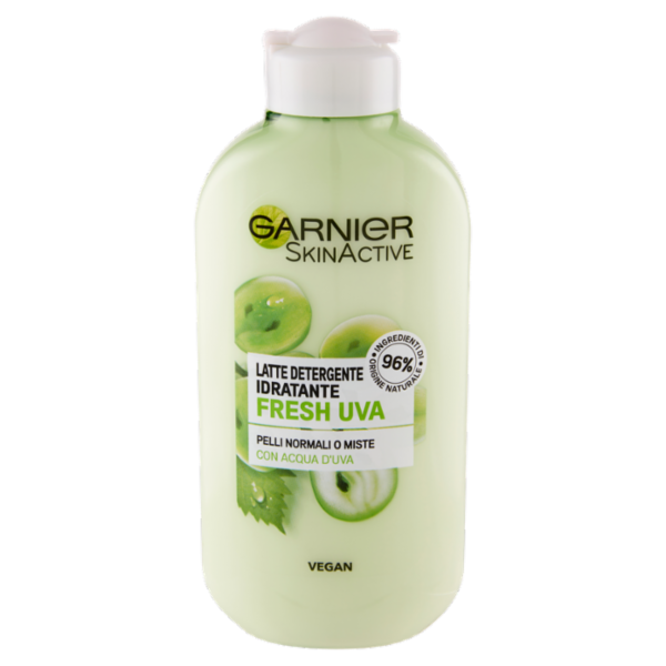 Garnier SkinActive Latte Detergente Viso e Occhi, Pelli Normali e Miste, 200 ml