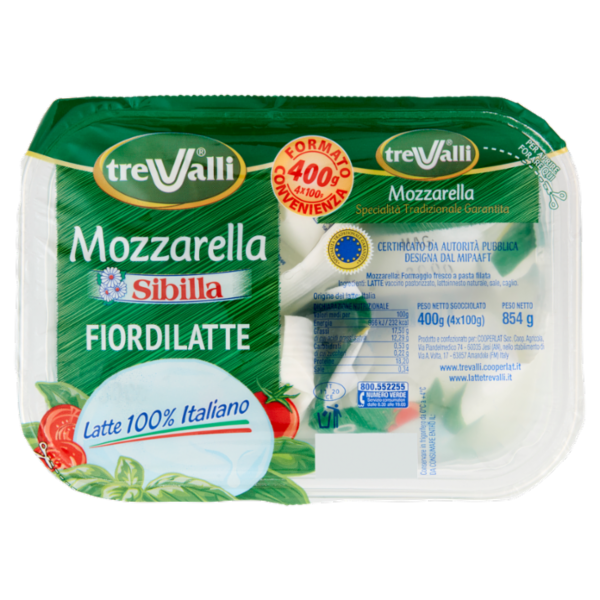 Sibilla Mozzarella Fiordilatte STG 4 x 100 g