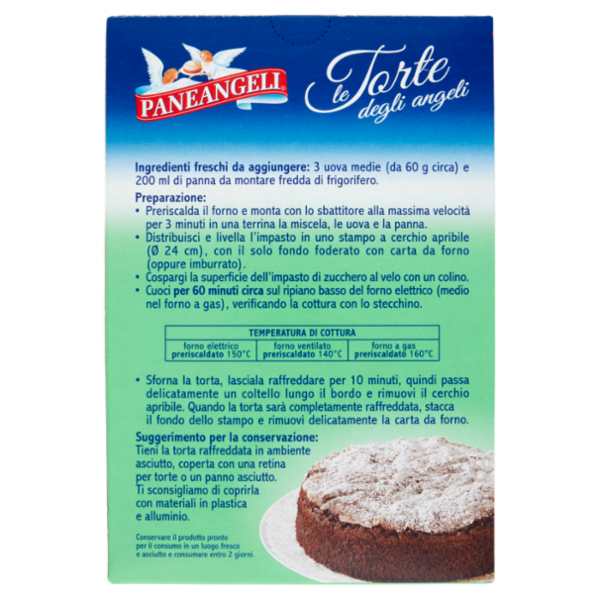PANEANGELI le Torte degli angeli gusto Cioccolato 405 g
