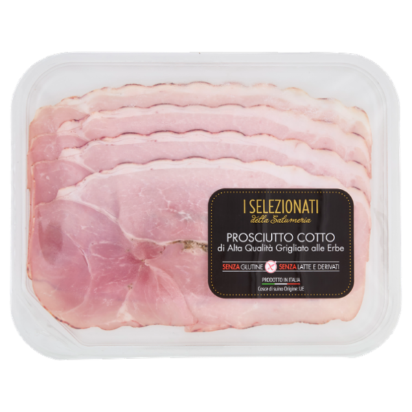 Lenti I Selezionati della Salumeria Prosciutto Cotto di Alta Qualità Grigliato alle Erbe 0,120 kg
