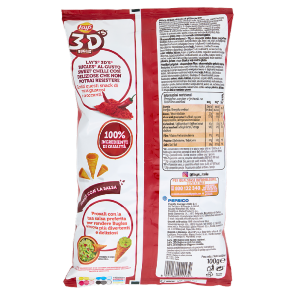 Lay's 3D's Bugles Gusto Sweet Chilli 100 g