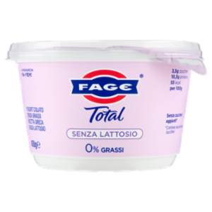 Fage Total Senza Lattosio 0% Grassi 450 g