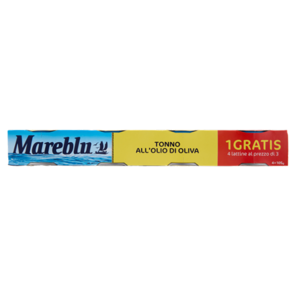 Mareblu Tonno all'Olio di Oliva 4 x 105 g