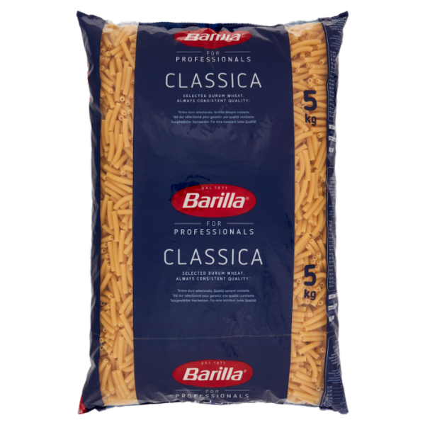 Barilla for Professionals Sedanini n°54 Pasta classica Corta Catering Food Service 5 kg