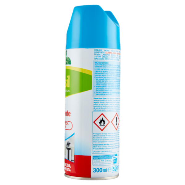 Citrosil Home Protection Spray Disinfettante con vere essenze di menta 300 ml