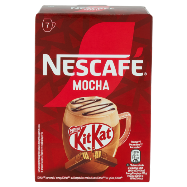 NESCAFÉ KitKat Mocha Caffè Solubile con Latte e Cacao 7 Bustine 21g