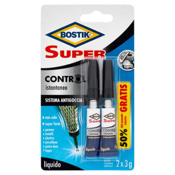 Bostik Super Control istantaneo liquido 2 x 3 g