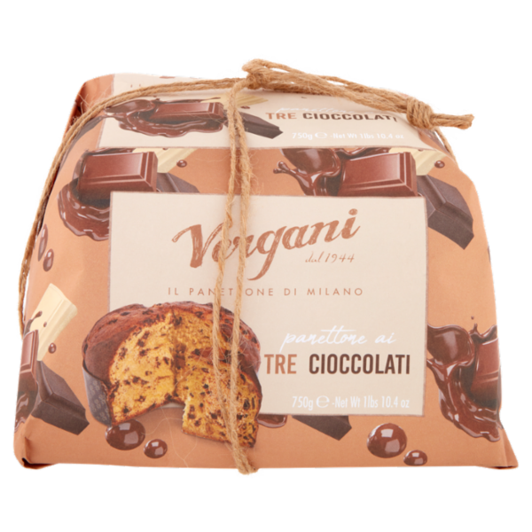 Vergani panettone ai Tre Cioccolati 750 g