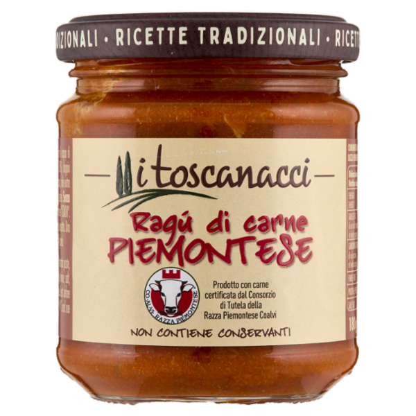 i toscanacci Ragù di Carne Piemontese 180 g