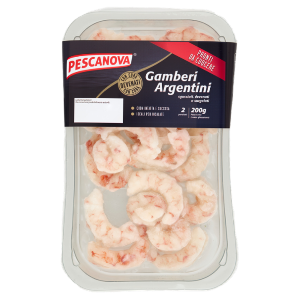 Pescanova Gamberi Argentini sgusciati, devenati e surgelati 200 g