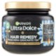 Garnier Ultra Dolce Hair Remedy Maschera per Capelli Idratante 72H Carbone Magnetico, 340 ml