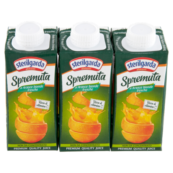 sterilgarda Spremuta di Arance bionde fresche 3 x 200 ml
