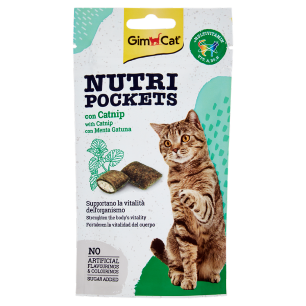 GimCat Nutri Pockets con Catnip 60 g