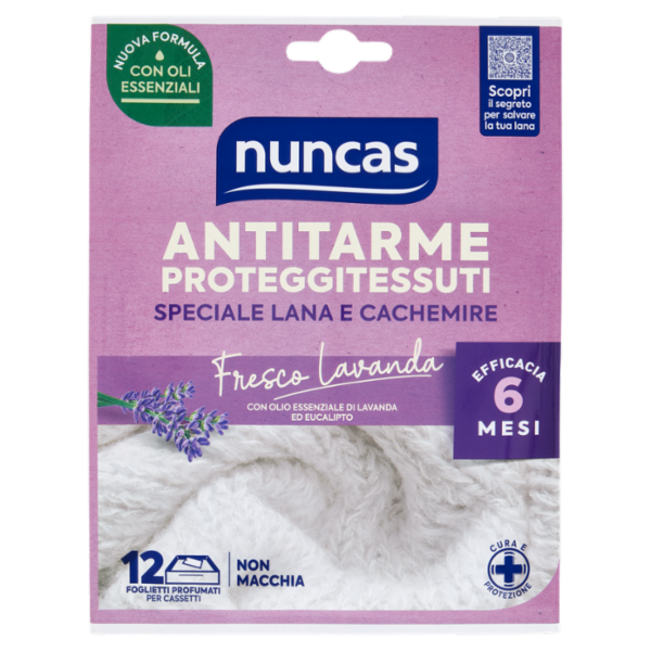 nuncas Antitarme Proteggitessuti Fresco Lavanda 12 pz