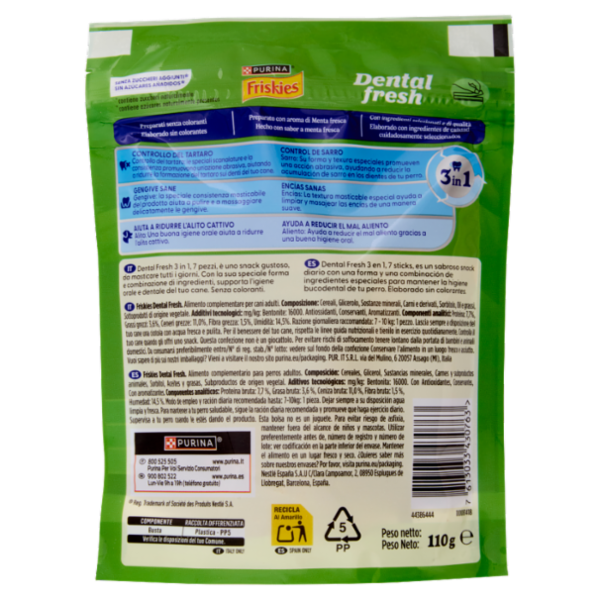 PURINA FRISKIES Dental Fresh aroma alla menta Small 110g