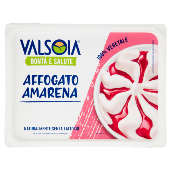 Valsoia Bontà e Salute Vaschetta Affogato Amarena 500 g