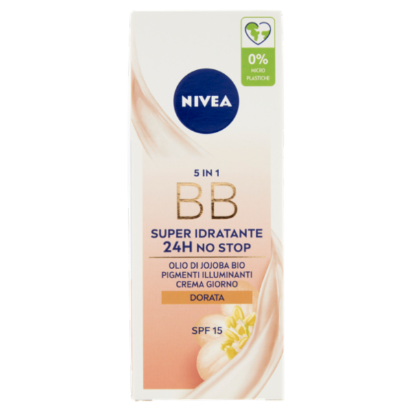 Nivea 5in1 BB Super Idratante 24H No Stop Crema Giorno Dorata SPF 15 50 ml