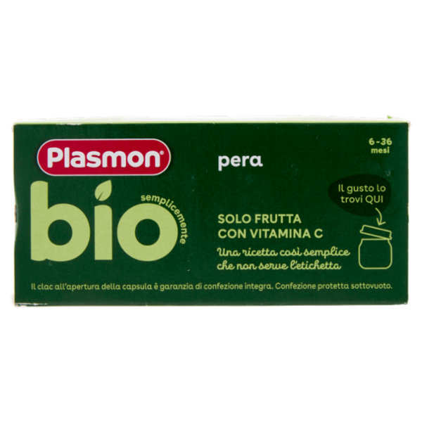 Plasmon semplicemente bio pera 2 x 80 g