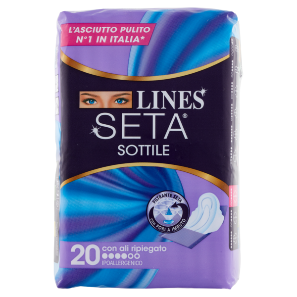 Lines Seta Sottile con ali ripiegato 20 pz