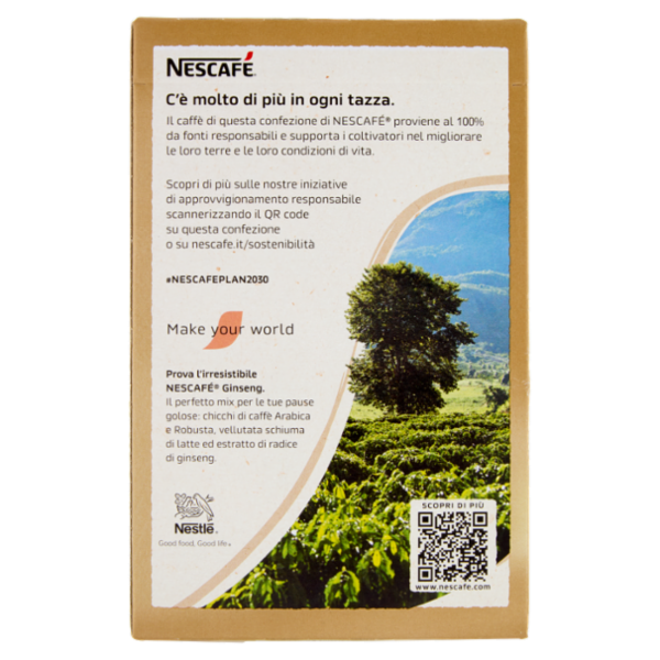 NESCAFÉ Ginseng Caffè Solubile con Ginseng 10 Bustine 70g