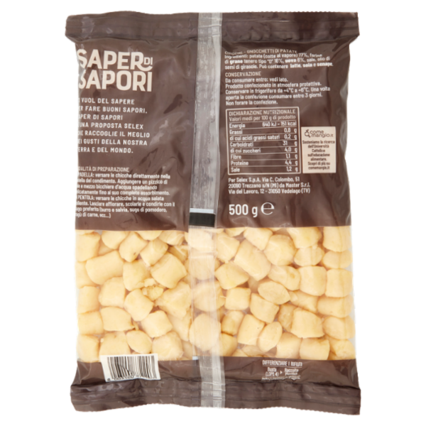 Selex Saper di Sapori Chicche di Patate Fresche 500 g
