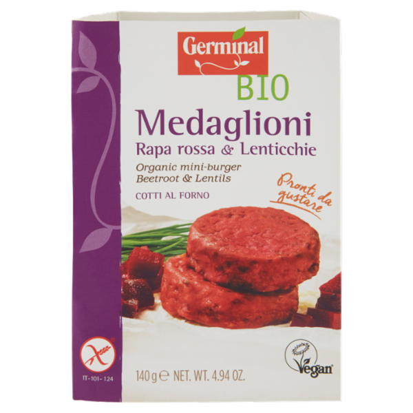 Germinal Bio Medaglioni Rapa rossa & Lenticchie 2 x 70 g