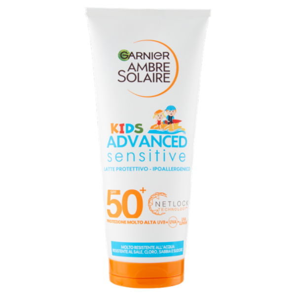 Garnier Ambre Solaire Sensitive Advanced Kids Latte Solare IP50, 200 ml