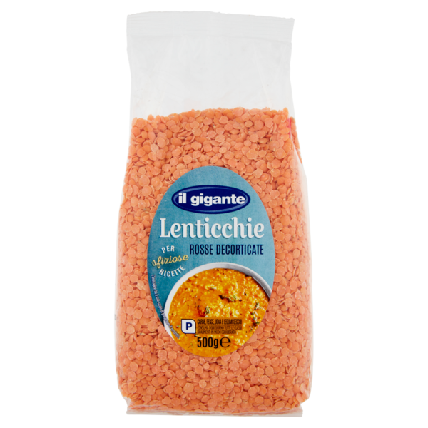 IL GIGANTE Lenticchie Rosse Decorticate 500 g