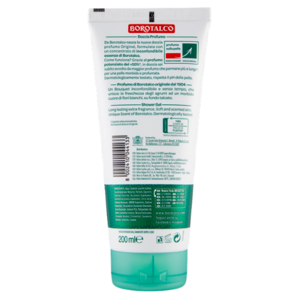 Borotalco Original Shower Gel Profumo di Borotalco 200 ml