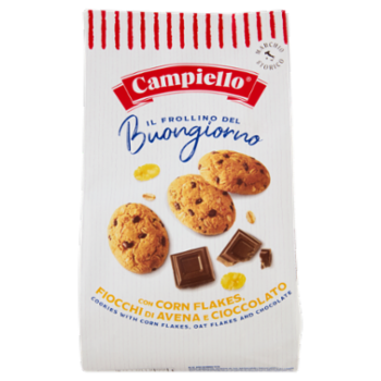 Campiello Il Frollino Del Buongiorno Con Corn Flakes, Fiocchi Di Avena e Cioccolato 300 g