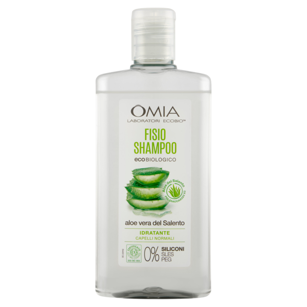 Omia Laboratori Ecobio Fisio Shampoo ecobiologico aloe vera del Salento Idratante 200 ml