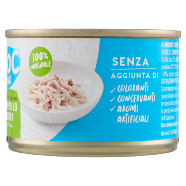 ADoC For Dogs Naturally Premium Filetti di Pollo con Anatra in Gelatina 170 g