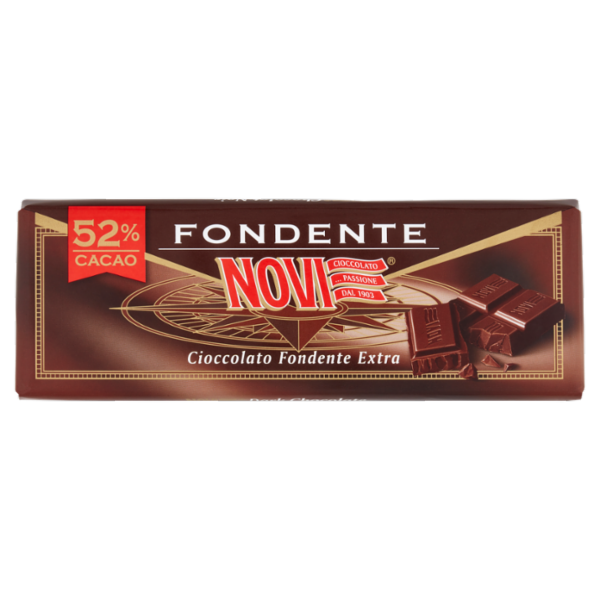 Novi Fondente 52% Cacao Cioccolato Fondente Extra 200 g