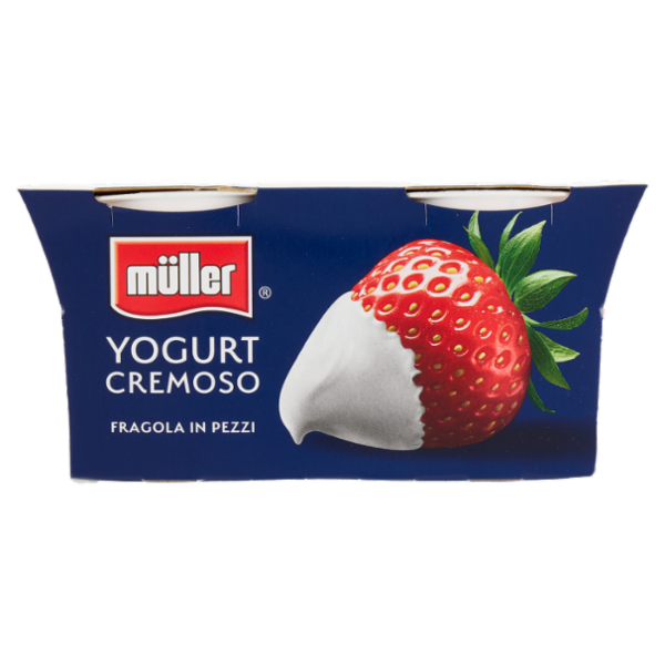 müller Yogurt Cremoso Fragola in Pezzi 2 x 125 g