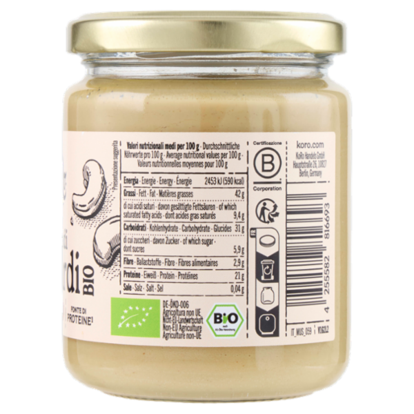 KoRo Crema di Anacardi Bio 250 g