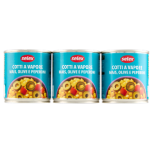 Selex Mais, Olive e Peperoni Al Vapore 3x150 g
