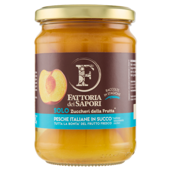 Fattoria dei Sapori Pesche Italiane in Succo 350 g