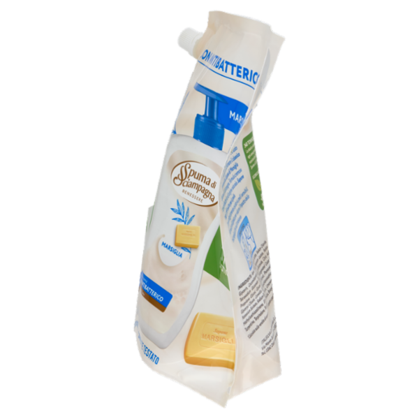 Spuma di Sciampagna Benessere Sapone crema Marsiglia Ecoricarica 1300 ml