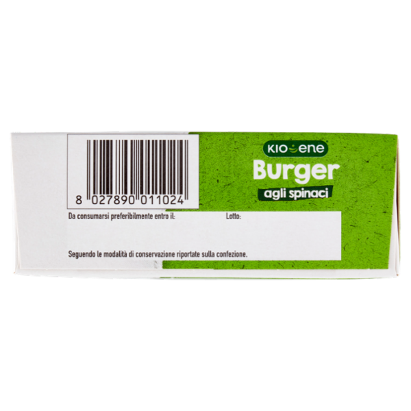 Kioene gli essenziali Burger agli spinaci 2 Burger Surgelati 160 g