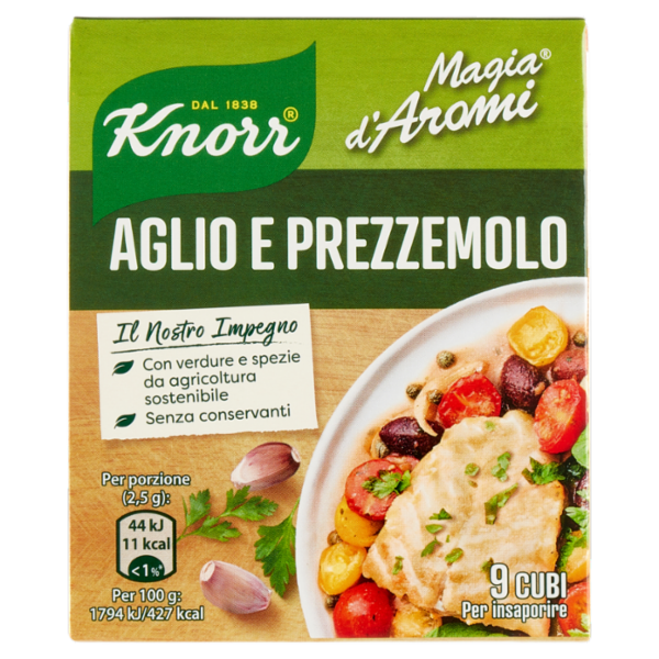 Knorr Magia d'Aromi Aglio e Prezzemolo Cubi 9 x 10 g