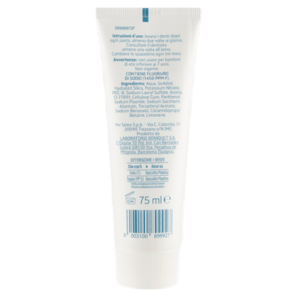 Selex Dentifricio Sensitive Protezione Totale 75 ml