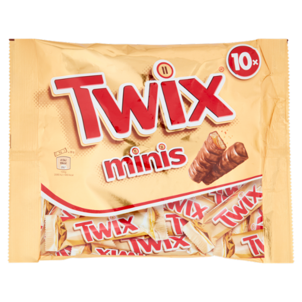 Twix Minis Snack Cioccolatini al Latte, Biscotto e Caramello 227 g