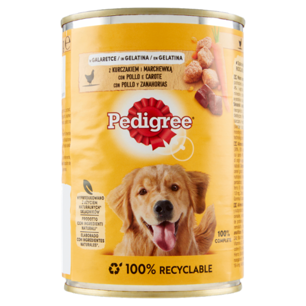 Pedigree Cibo Umido Cane con Pollo e Carote in Gelatina 400 g