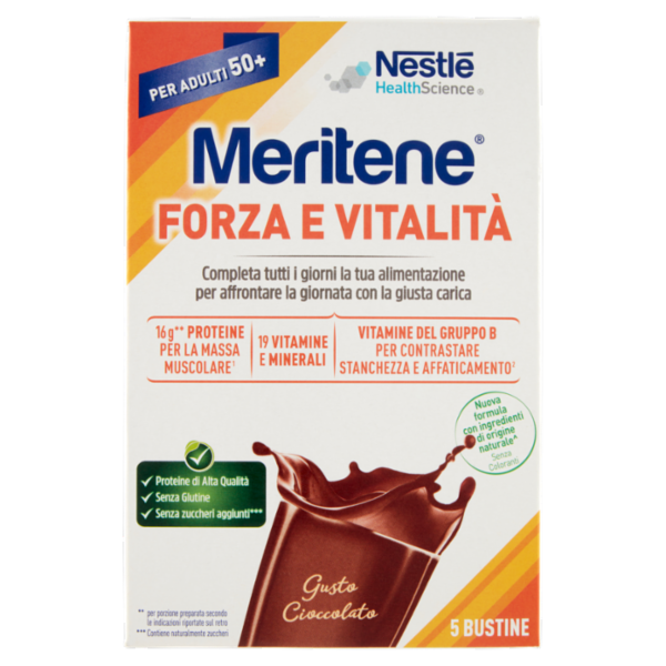 MERITENE Forza & Vitalità Cioccolato 5 x 30 g