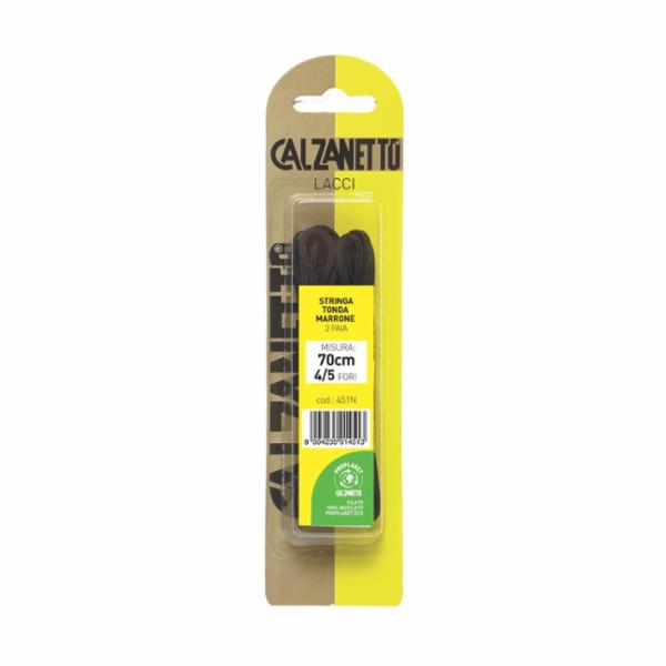 Calzanetto Stringa Tonda Marrone 70 cm 2 Paia