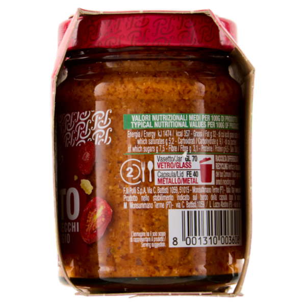 Polli Pesto Pomodori Secchi e Formaggio 2 x 90 g