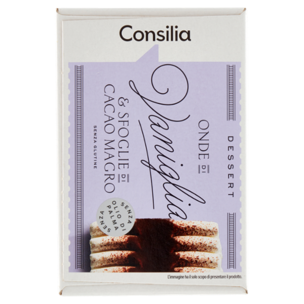 Consilia Dessert Gelato Vaniglia con Copertura al Cacao Magro 320 g