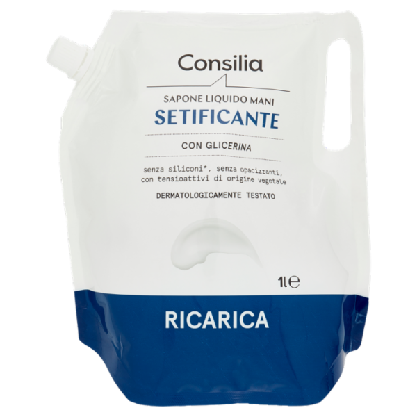 Consilia Sapone Liquido Mani Setificante Ricarica 1 L